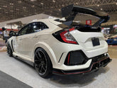 Honda Civic Type-R FK8 2017 2018 2019 2020 2021 with Aftermarket Parts - VRSA1 Style Rear Diffuser Carbon Fiber / FRP from EPR USA